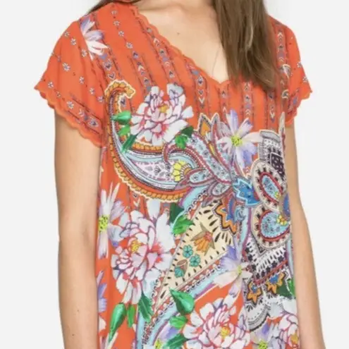 Johnny Was Linko silk tunic NWT