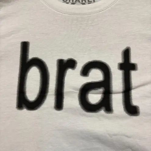 Charli XCX Brat Hyperpop Album Crop Top Size XL