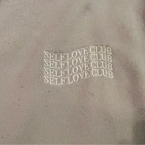 Brooklyn Cloth Tan Self Love Club Cropped Crewneck Women’s Medium