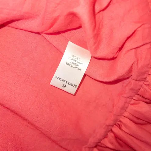 TALULAH Pink Sweetest Kiss Ruffle Off The Shoulder Tiered Dress Size Medium