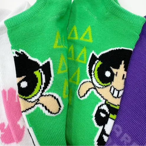 Cartoon Network PowerPuff Girls Womens No Show Socks Buttercup Bubbles Blossom Power Puff Gift