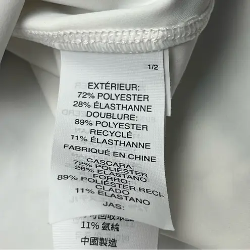 Vuori Volley Dress Womens Size Large White Two Pockets Shelf Bra Athletic *FLAW*