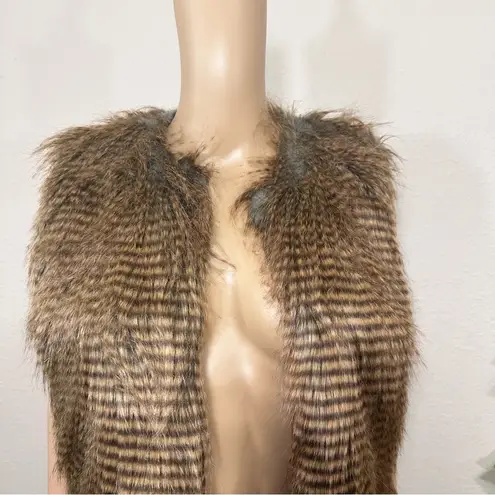 Glamsia Faux Fur 70’s Vest New
