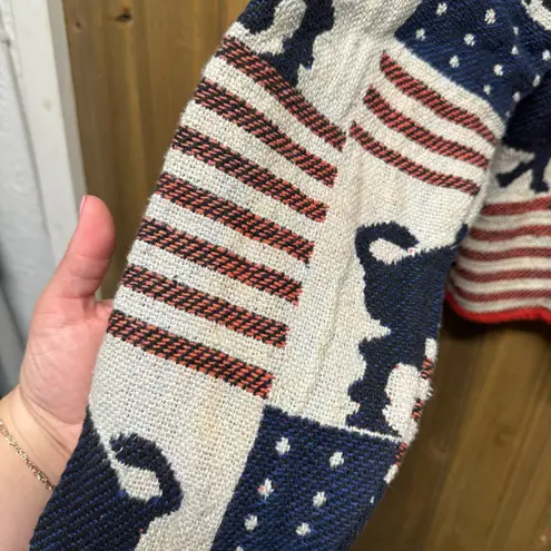 Don’t mess With Texas Dont Mess With Texas Vintage 1980s Cotton Patriotic Buffalo Cardigan