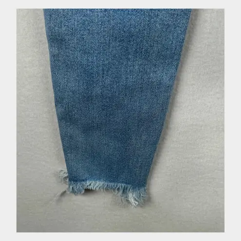 Judy Blue High Rise Skinny Jeans Size 26 Shark Bite Hem Grunge 90s Streetwear