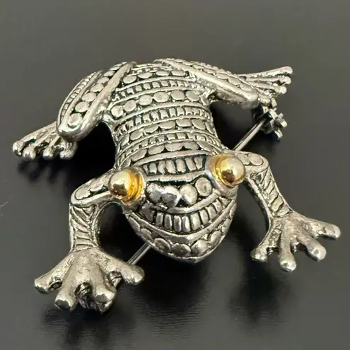 Vintage Unsigned Textured Silver