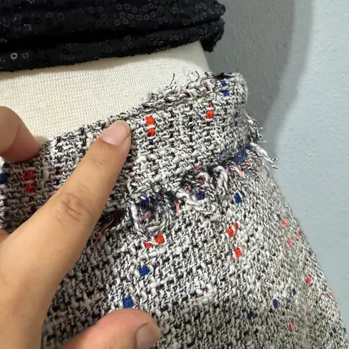 Zara Women Basic Tweed Skirt Mini A