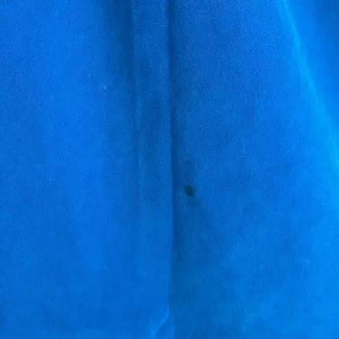 Leslie Fay Blue Two Piece Suede Skirt Set Size 14P