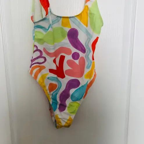 Desigual Women's Biki Arte One-Piece Swimsuit Size S Multicolor Abstract Print