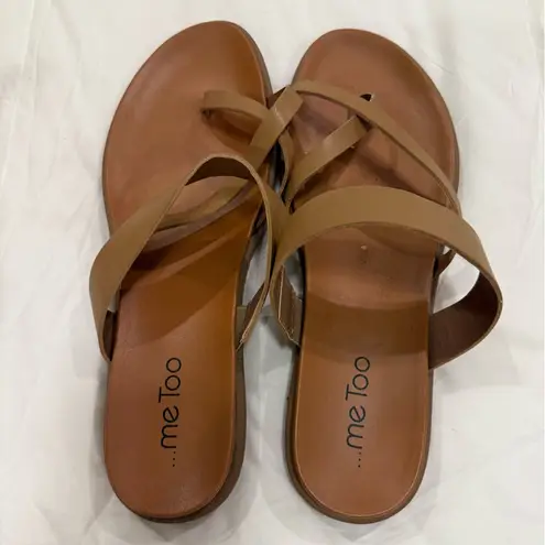 Me Too ** “Fiji” Strappy Sandals – Tan – Size 10W (Wide Width)**
