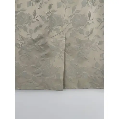 Jacqueline De Bray Vintage Womens Brocade Gold Knee Length Elizabethan Skirt S Size M