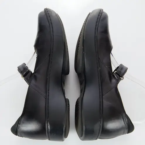 NAOT Adriatric Black Leather MaryJane Clog Women's Size 40