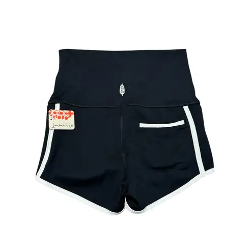 Free People Movement Island Time Shorts – Black & White Trim – Size S NWT