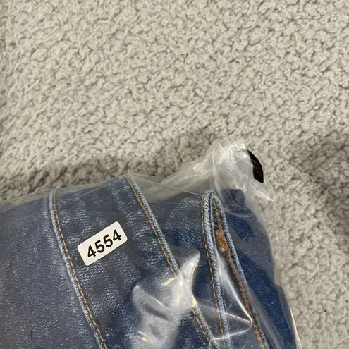 Eloquii The Flare Jean Women 24 Blue Dark Wash Wide Leg Denim