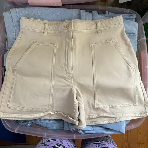 Wilfred Free Aritzia  Modern Utility Short Size 10 Birch Beige Cream #98513