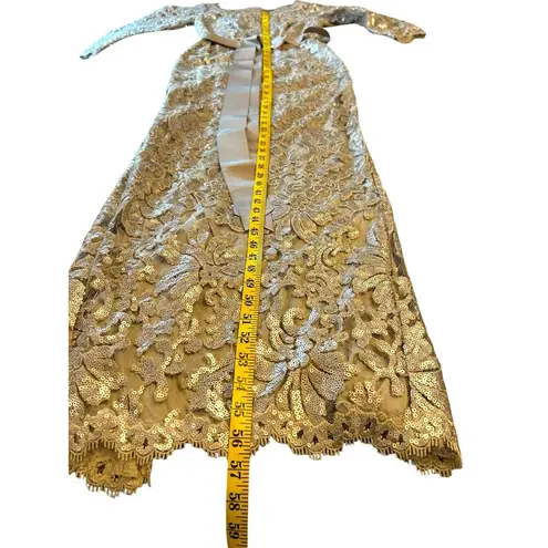 Tadashi Shoji Waverly Sequin Embroidered Gown - Size 2