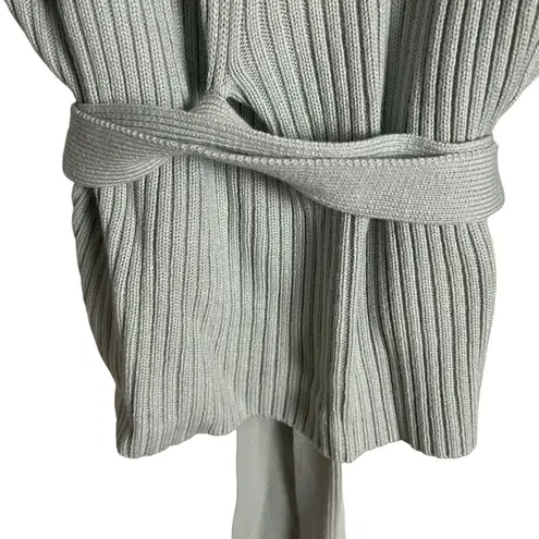 Marissa Webb Mint Green Blue Wool Ribbed Knit Cardigan Wrap Sweater Size Small