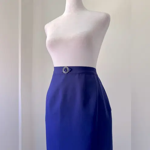 Vintage ‘90s Dark Purple Pencil Midi Skirt Size 6