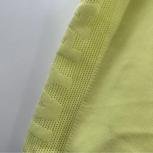 Adidas Ivy Park x Knit Neon Yellow Fitted Activewear Mini Skirt Sz 3X