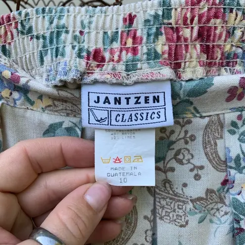 Jantzen Vintage cottagecore pleated floral skirt