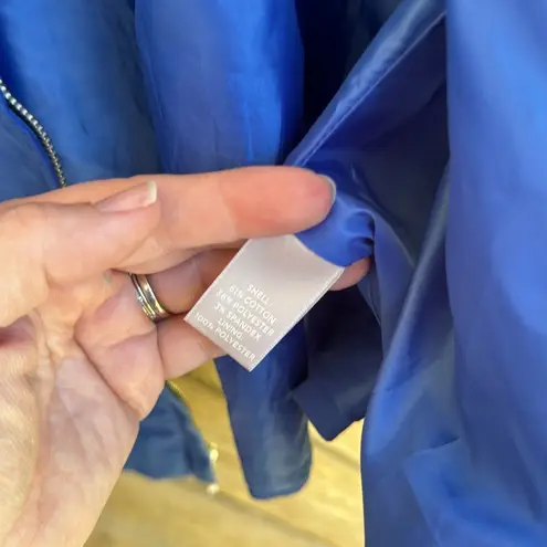 Avenue studio cobalt royal blue zip up jacket blazer size 20