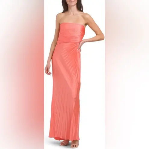 ALC Frank A.L.C. Bianca Strapless Coral Maxi Dress Size 10 NWT