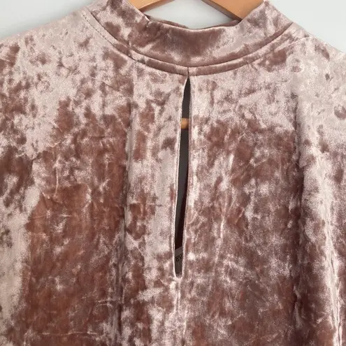 Grey & Gray| Crushed Velvet Dress Brown Size undefined