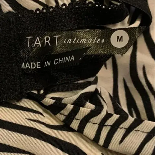 TART Intimates Camisole Chemise Animal Print Nightwear as Outwear Coquette M Black Size M