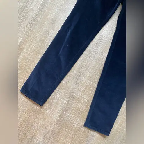 Boden USA BODEN Corduroy Slim Straight Pants Womens 6 Cord Jeans Navy Blue Academia Preppy