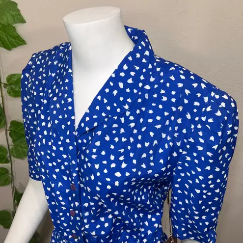 Karin Stevens Vintage 80’s 90’s Button Down Dress New