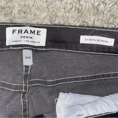 frame denim Frame Gray Shinny Jeans(Size 30)