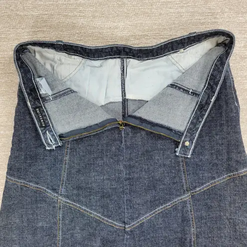 Powerline Denim Panel Skirt Womens 10 Blue A
