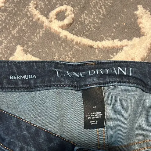 Lane Bryant  Bermuda Jean shorts. Size 22. Excellent condition.