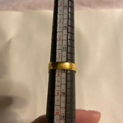 Vintage Gold Egg Ring Locket Faux Pearls Size 7.5 Statement