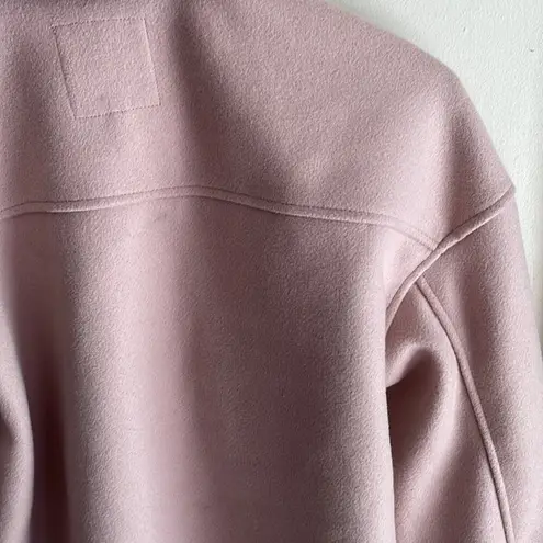 Avec Les Filles Oversized Woven Shacket in Blush