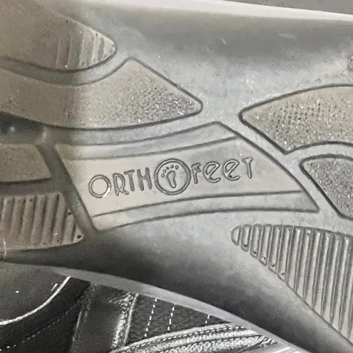 Orthofeet Women's Black Comfort Strap Sneakers Shoes Size 7.5 Medium Casual