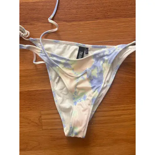 TRIANGL Tie Dye Bikini Swimsuit Set Swimwear Pastel Blue Purple Pink XLARGE Size undefined