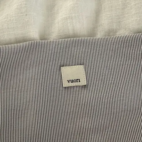 Vuori Women’s Extra Small Striped Ribbed Studio Legging Athleisure Athletic Work