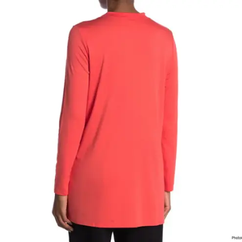 Eileen Fisher  Mock Neck Tunic RDLOR Tencel Interlock S NWT $168