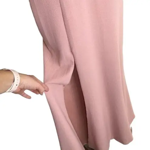 Dress the Population Diana Gown Size Small Blush Side Slit Cold Shoulder New