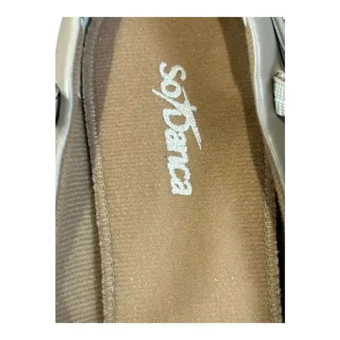 So Danca CH50 Character Dance Shoes Tan Leather Low Heel Ballroom Size 10 New