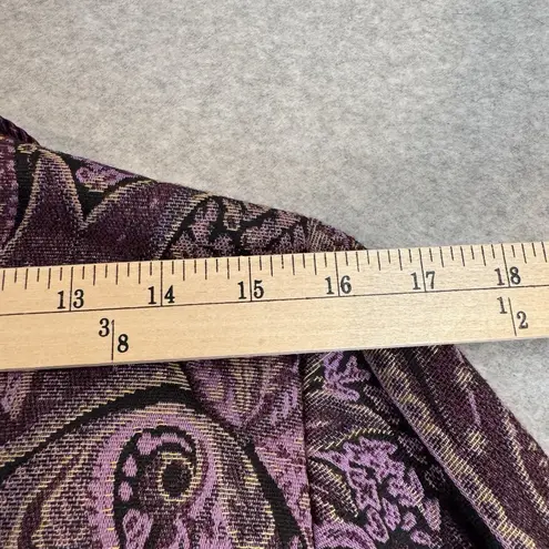 Coldwater Creek Vintage Y2K Jacket Womens 8P Purple Paisley Forest Fairy Lined