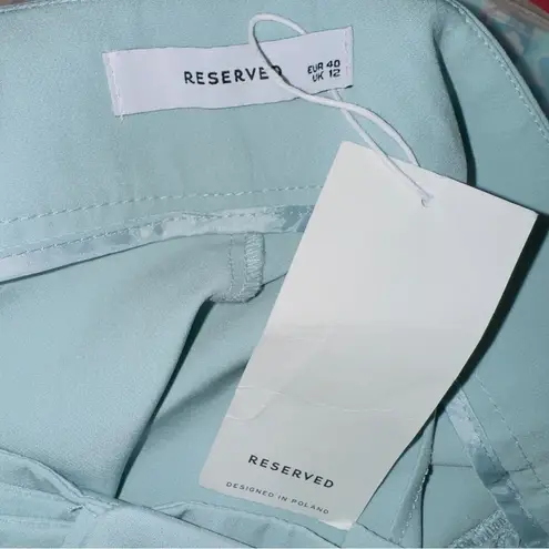 Reserved NWT Women's Blue High Waist Shorts with Belt size EUR 40