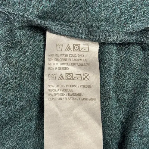 LOGO By Lori Goldstein LOGO Lori Goldstein Teal Long Sleeve Casual Dress Womens Medium Shift Lagenlook