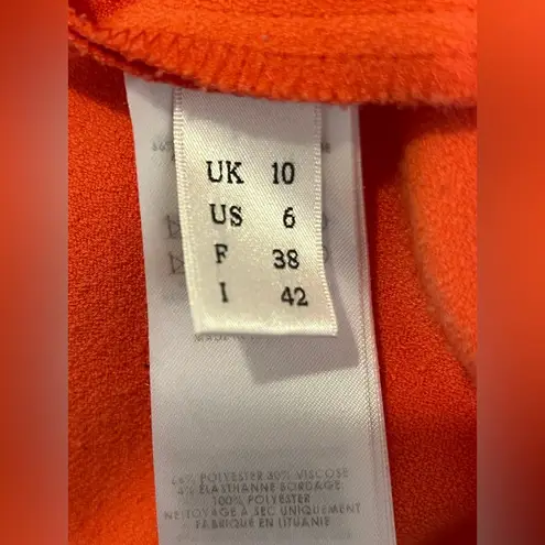 Victoria Beckham Victoria Women’s Coral Flounce Hem Sleeve Top Size 6