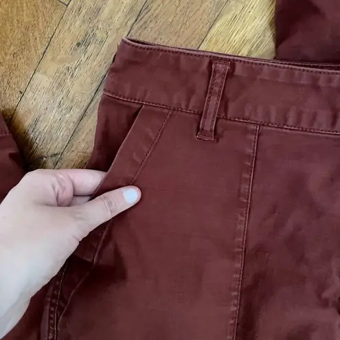 Bayflow burnt orange red jeans pants straight leg large pockets comfortable Size undefined