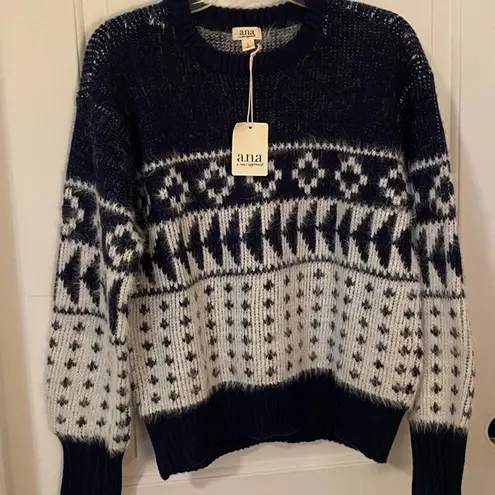 a.n.a  crew neck sweater size large