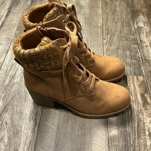 Sun & Stone Women's Tan Ankle Boots Size 8