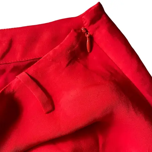•Dolce Vita Leila silk belted handkerchief skirt• Size S Red