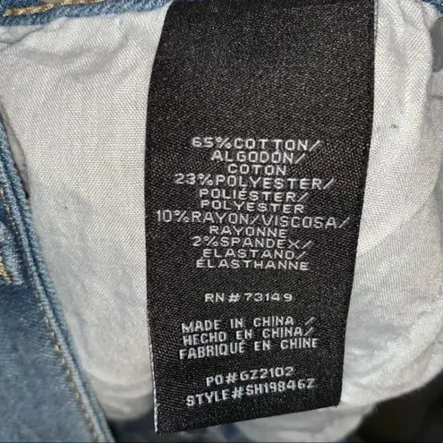 Boom Boom Jeans Frayed Hem Mid-Rise Shorts Size 11